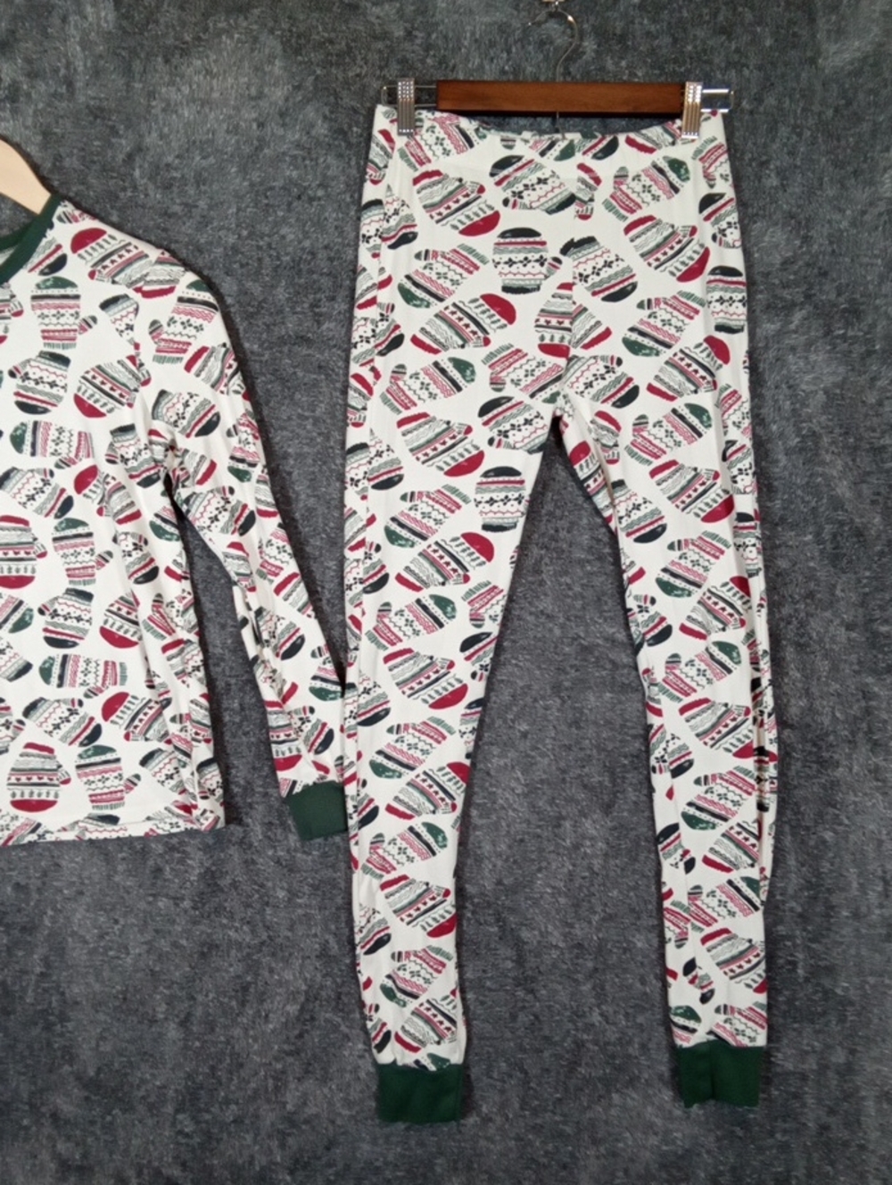 Burt's Bees Baby Womens Set Pajamas All Over Print Mittens Organic Cozy Sz Small - Picture 5 of 10